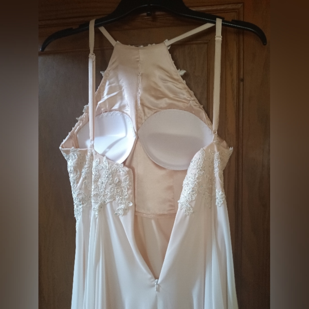 Escape Bride's Maid Dress Light Pink & Diamond Bling Dress - Picture 9 of 11